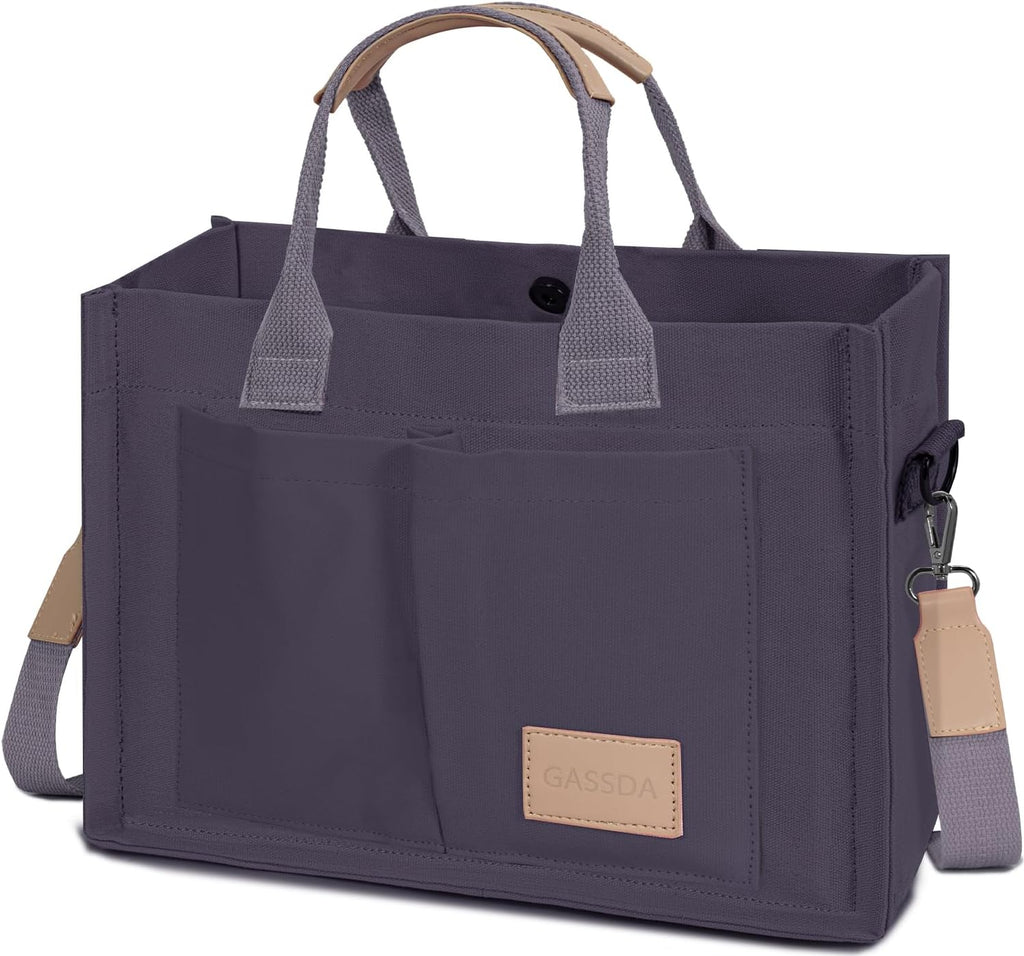 Tote Bags for Women Canvas Tote Purse Crossbody with Pockets Top Handle Shoulder Satchel Bag for Women