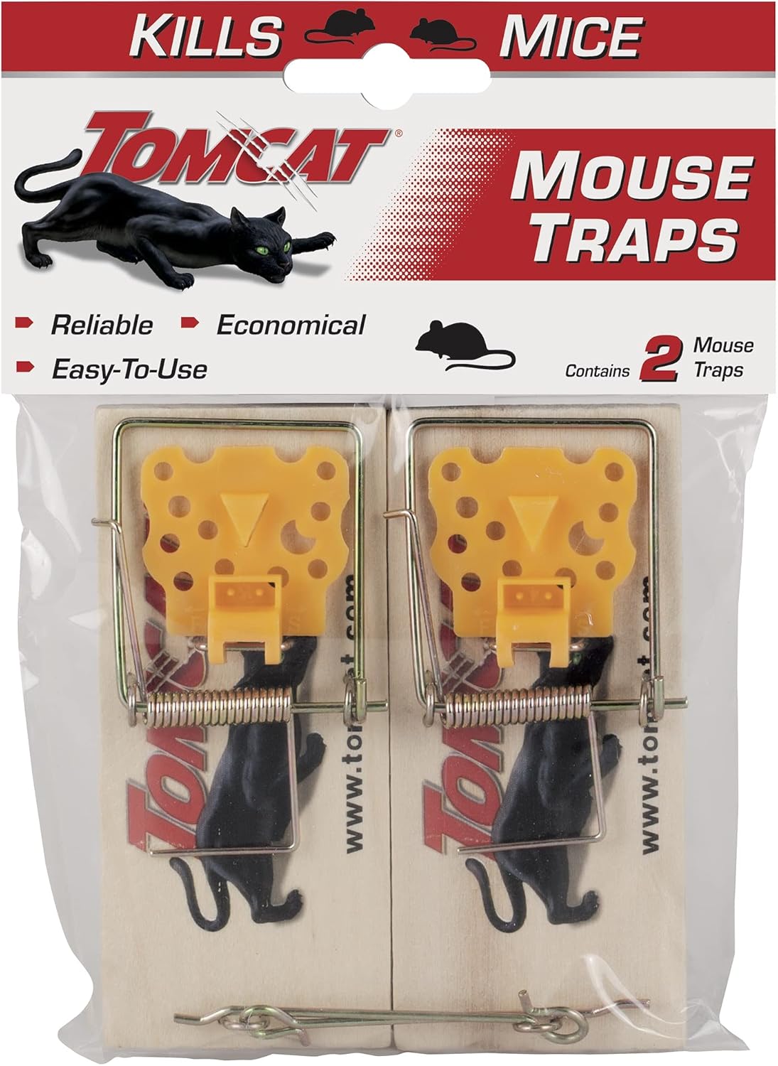 Tomcat Mouse Traps (Wooden), 4 Traps