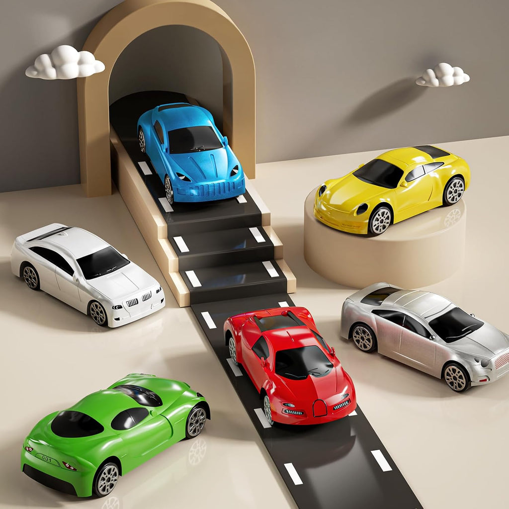 Toddler Boys Construction Truck Vehicle Toy Set with Play Mat and Die-Cast Toy Car, Transport Carrier Truck for Kids 3-5, Birthday Gifts Toys for 3-8 Year Old Boys