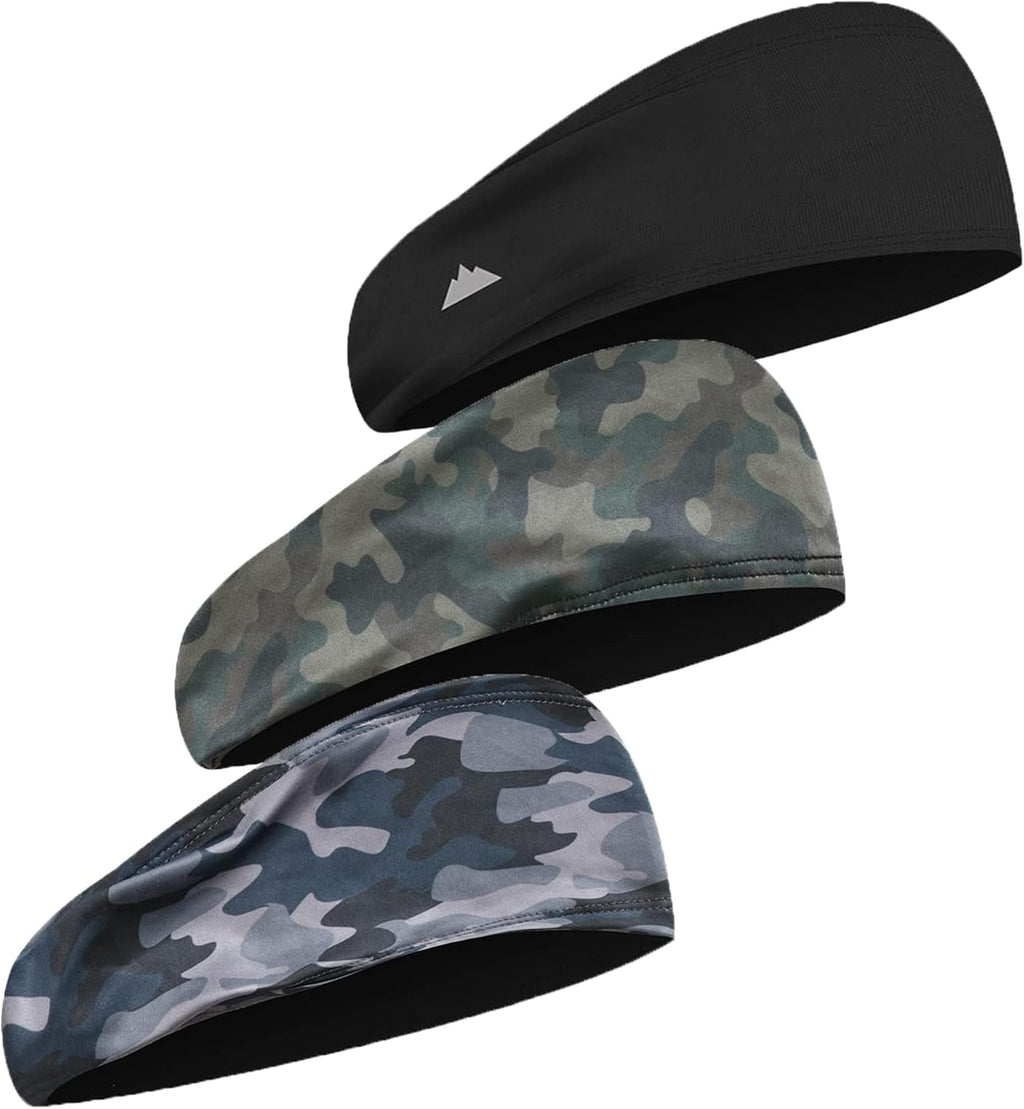 Tough Outfitters Headband for Men - Mens Headbands - Working Out Sports Performance Head Bands - Athletic Cycling Running Sweat Band, Football Headbands - Sweat Bands Men/Women