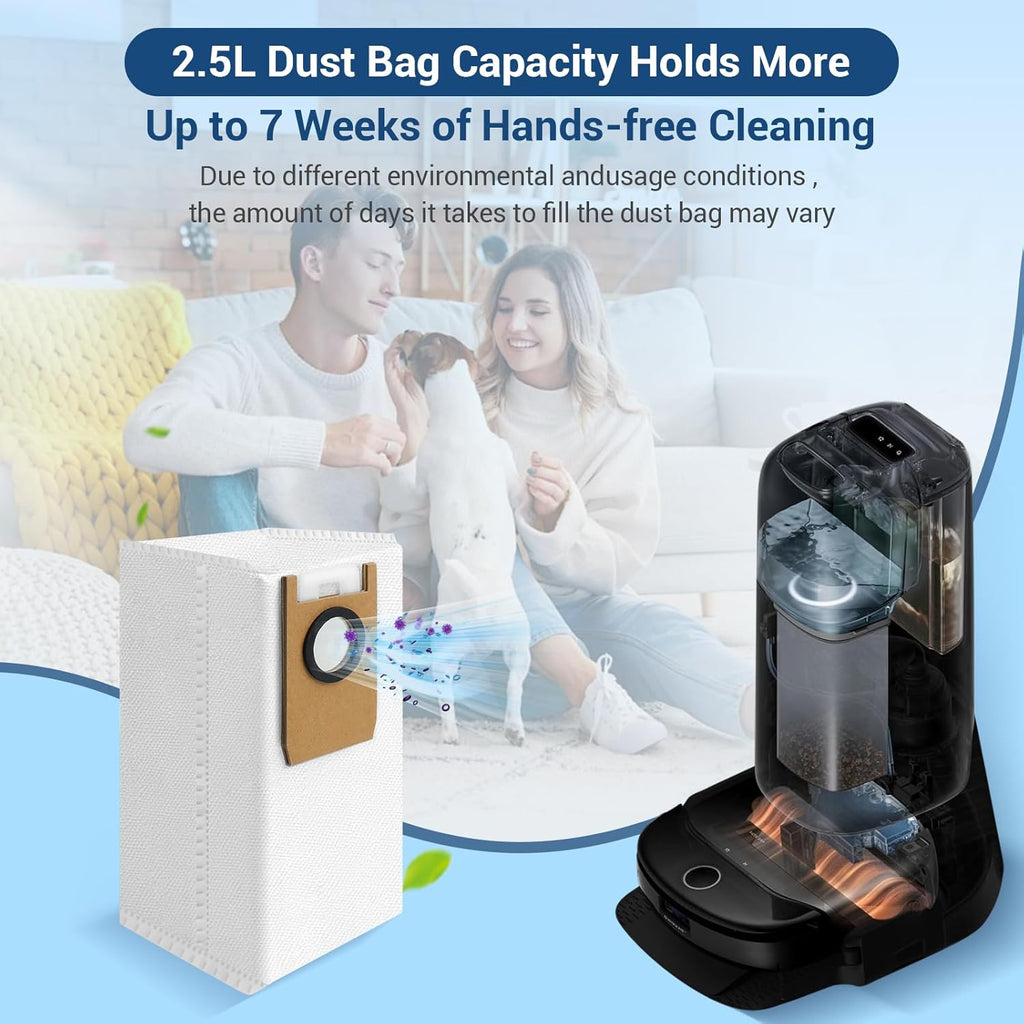 23 Pack C20 Omni Replacement Parts Accessories for Eufy C20 Omni Robot Vacuums kit, 1 Roller Brush, 4 HEPA Filters, 4 Mop Pads, 6 Side Brushes, 6 Dust Bags, 1 Clean Tool, 1 Screwdriver