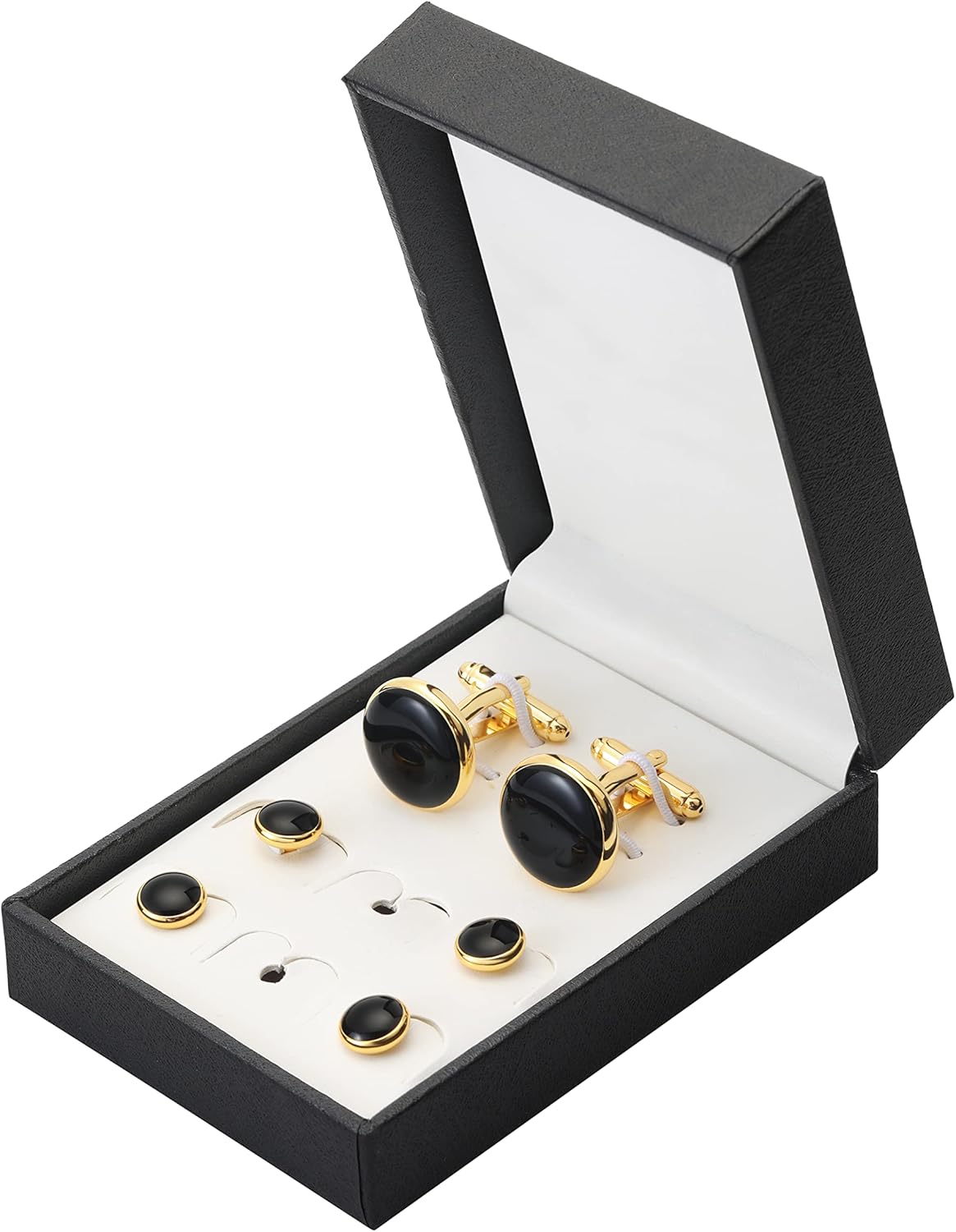 Zealmer 316L Stainless Steel Cufflinks Shirt Studs Business Wedding Gifts for Men