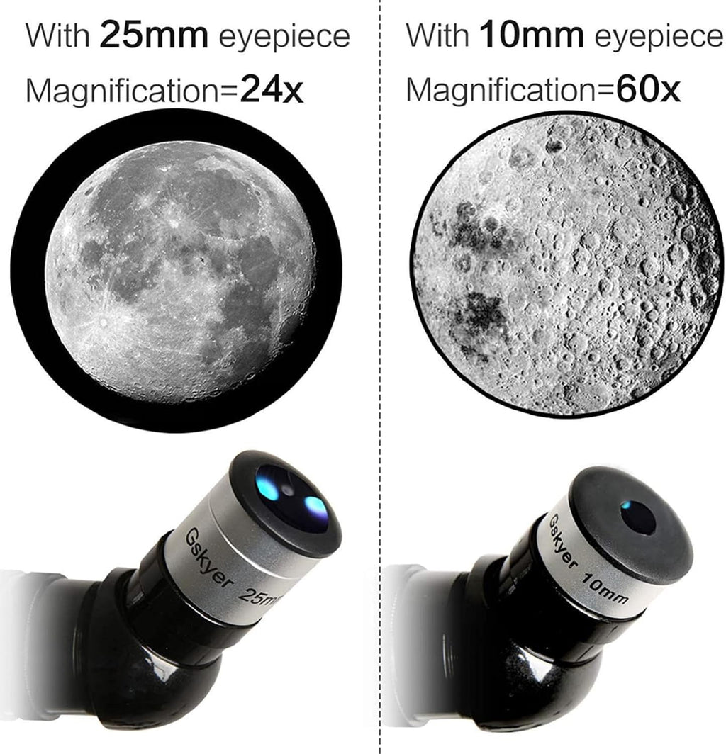 Gskyer Telescope, 70mm Aperture 400mm AZ Mount Astronomical Refracting Telescope for Kids Beginners - Travel Telescope with Carry Bag, Phone Adapter and Wireless Remote.