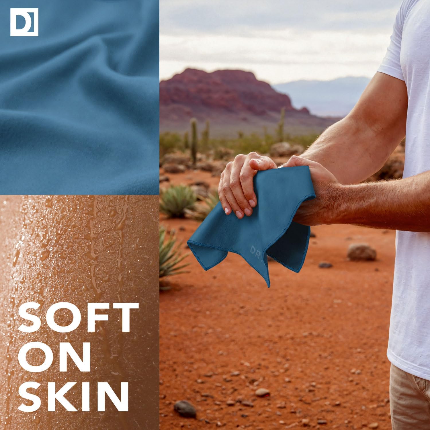 Sweat Absorbing Handkerchiefs - The Original Pocket-Sized Sweat Towels - Quick-Dry Microfiber Sweat Rags for Face, Hands, & Body - Men & Women - Gym, Sports, and Work (Black: 5 Pack)