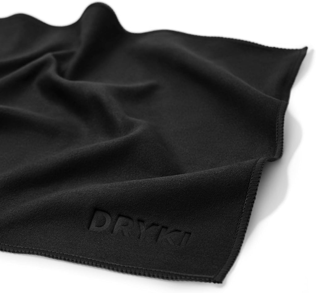 Sweat Absorbing Handkerchiefs - The Original Pocket-Sized Sweat Towels - Quick-Dry Microfiber Sweat Rags for Face, Hands, & Body - Men & Women - Gym, Sports, and Work (Black: 5 Pack)