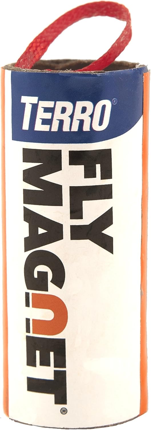 TERRO T518 Fly Magnet Indoor Housefly, 8 Count Pack, Sticky Fly Trap Indoor Hanging