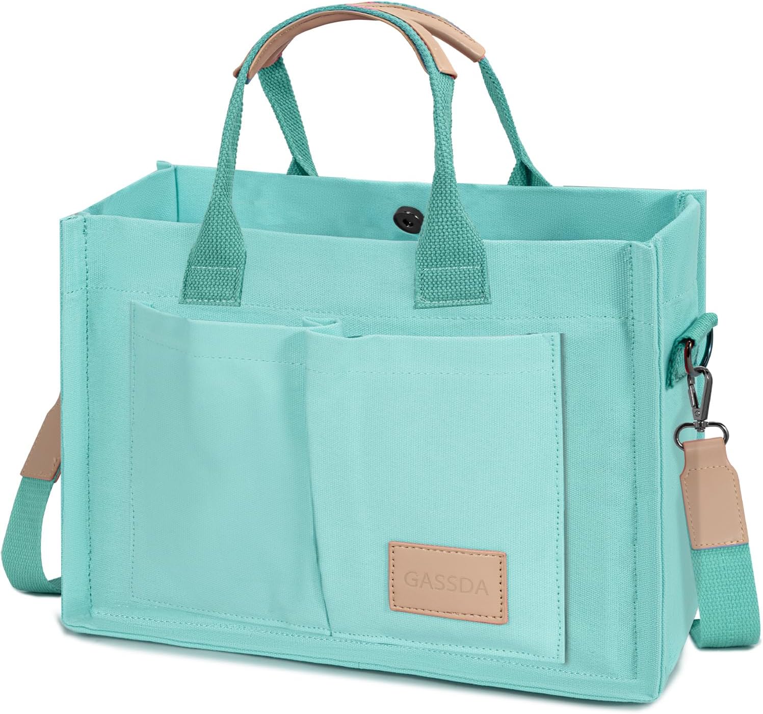 Tote Bags for Women Canvas Tote Purse Crossbody with Pockets Top Handle Shoulder Satchel Bag for Women