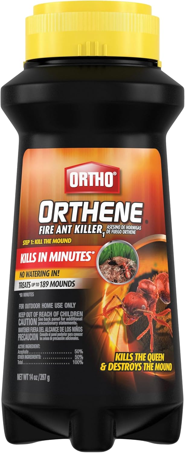 Ortho Orthene Fire Ant Killer1, Kills the Queen and Destroys Mounds, Begins Working in 60 minutes, 12 oz., 2-Pack