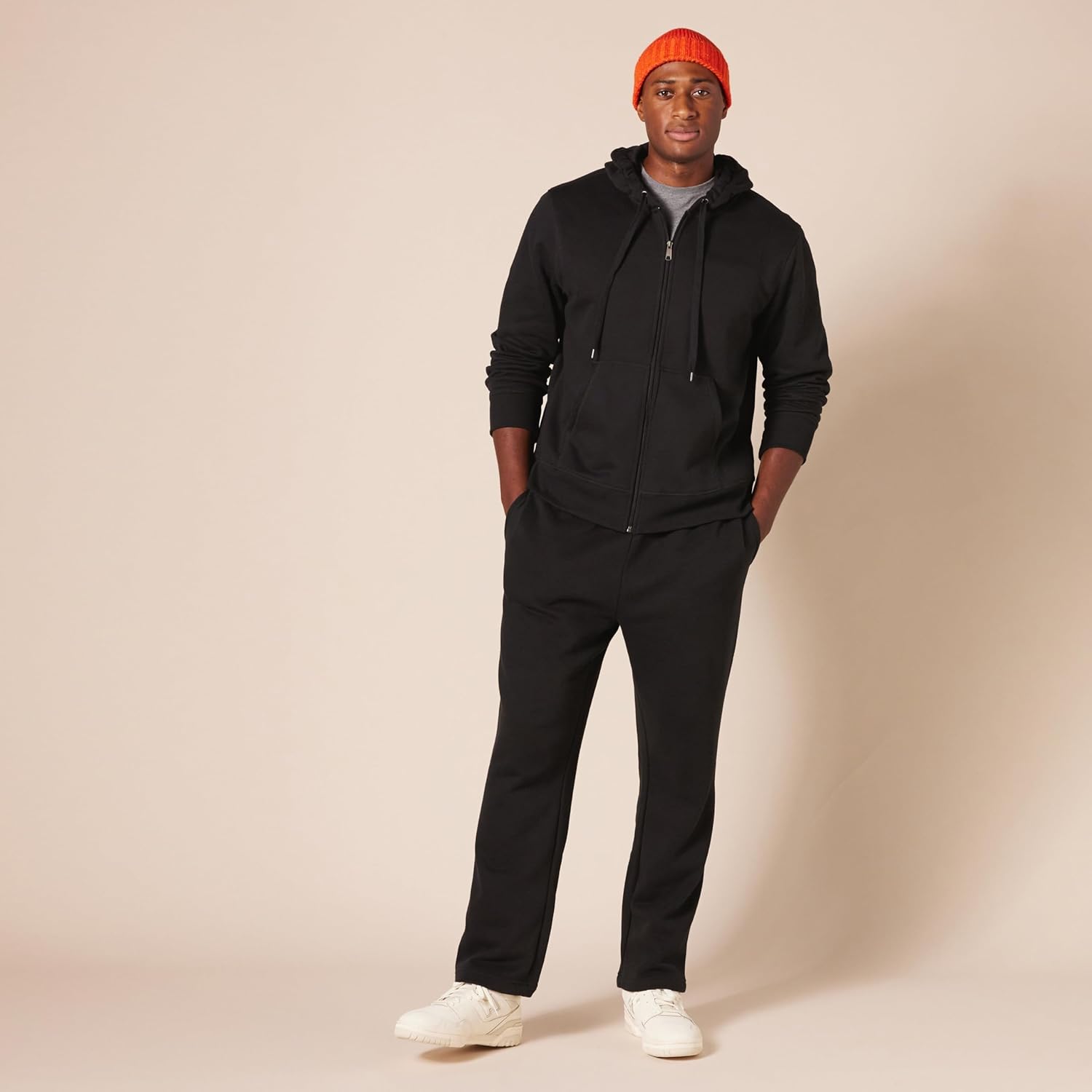Essentials Men's Full-Zip Fleece Hoodie (Available in Big & Tall)