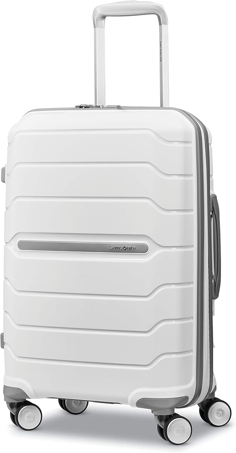 Samsonite Freeform Hardside Carry-On Luggage with Spinner Wheels - Hardshell Suitcase - TSA, Airline-Approved - Expandable Hard Shell, Smooth Rolling Wheels for Lightweight Travel - Navy