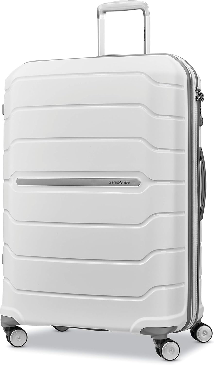 Samsonite Freeform Hardside Carry-On Luggage with Spinner Wheels - Hardshell Suitcase - TSA, Airline-Approved - Expandable Hard Shell, Smooth Rolling Wheels for Lightweight Travel - Navy
