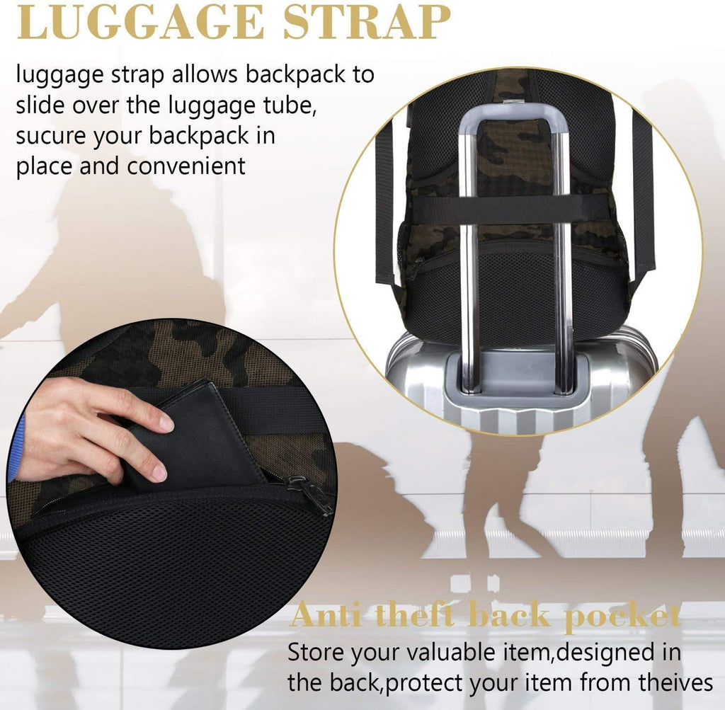 MATEIN Travel Laptop Backpack, Business Anti Theft Slim Sturdy Laptops Backpack with USB Charging Port, Water Resistant College School Computer Bag Gift for Men & Women Fits 15.6 Inch Notebook, Grey