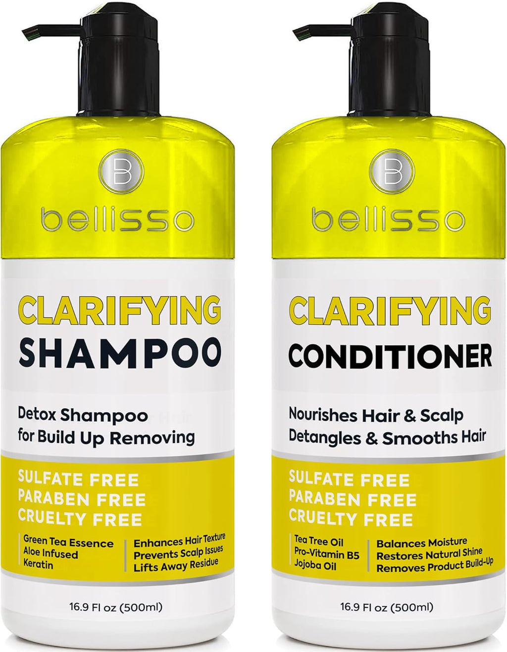 Biotin Shampoo and Conditioner Set - Sulfate and Paraben Free Treatment for Men and Women - Hair Thickening Volumizing Products to Help Boost Thinning Hair with Added Keratin