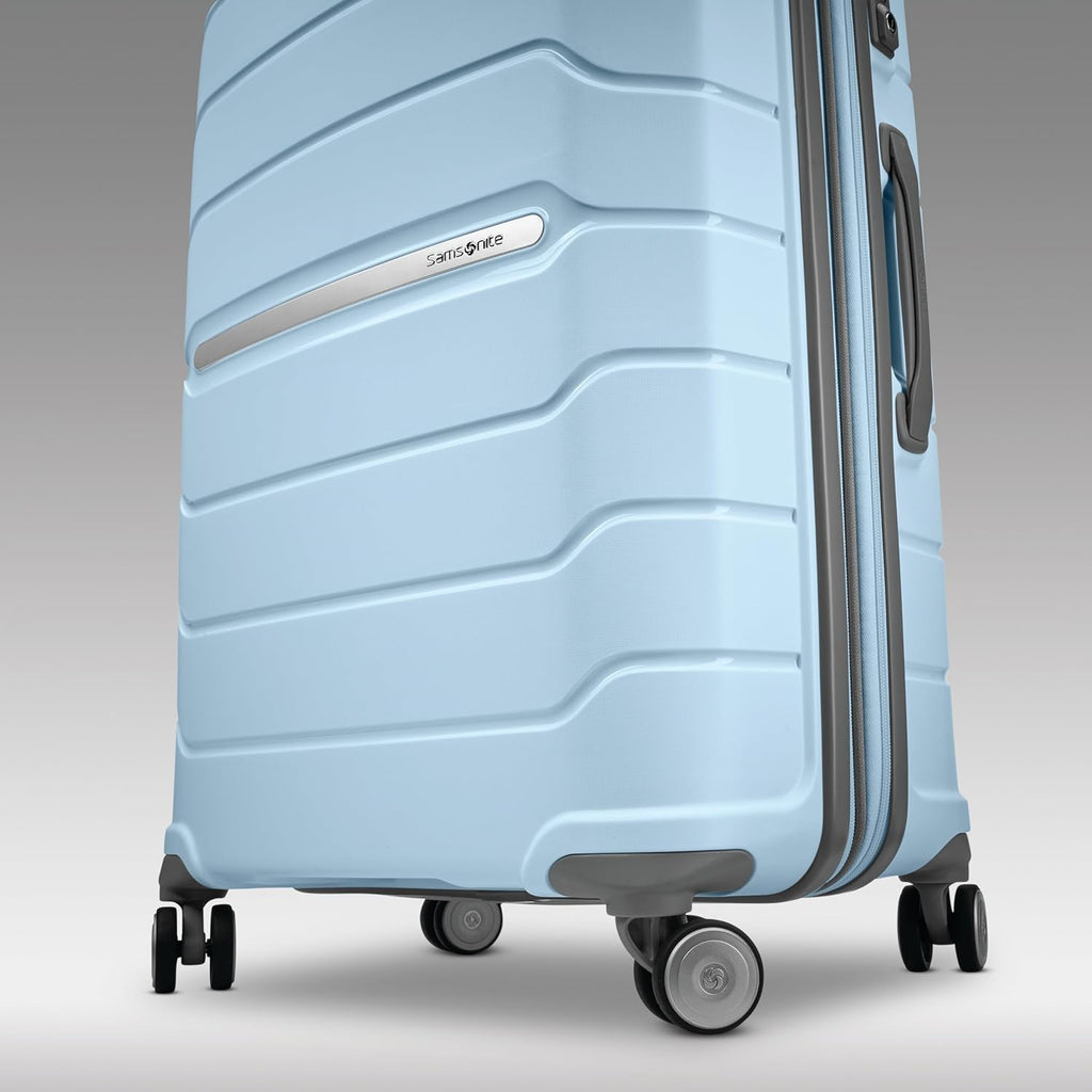 Samsonite Freeform Hardside Carry-On Luggage with Spinner Wheels - Hardshell Suitcase - TSA, Airline-Approved - Expandable Hard Shell, Smooth Rolling Wheels for Lightweight Travel - Navy