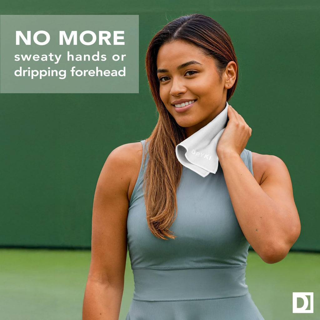 Sweat Absorbing Handkerchiefs - The Original Pocket-Sized Sweat Towels - Quick-Dry Microfiber Sweat Rags for Face, Hands, & Body - Men & Women - Gym, Sports, and Work (Black: 5 Pack)