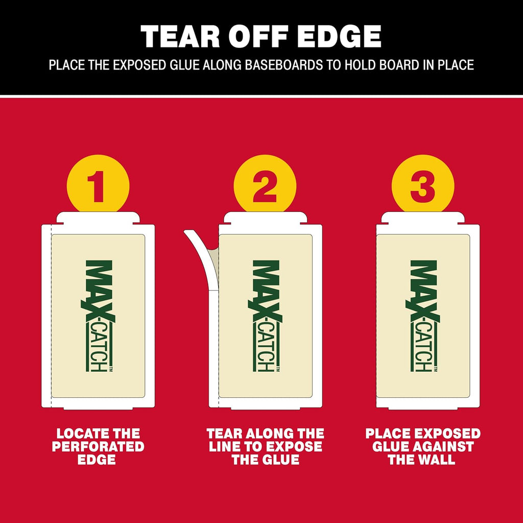 Catchmaster Max-Catch Mouse & Insect Glue Trap 36pk, Mouse Traps Indoor for Home, Sticky Pest Control Adhesive Tray for Catching Bugs, Rats & Rodents, Bulk Classic Glue Boards