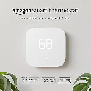 Smart Thermostat – Save money and energy - Works with Alexa and Ring - C-wire required