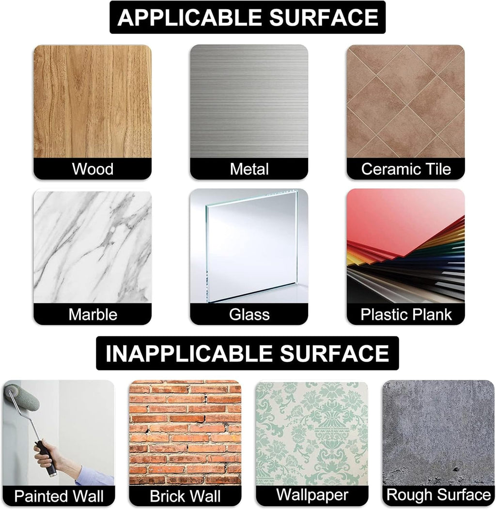 Paper Towel Holder - Self-Adhesive or Drilling, Matte Black, Upgraded Aluminum Kitchen Roll Dispenser Under Cabinet, Lighter but Stronger Than Stainless Steel!