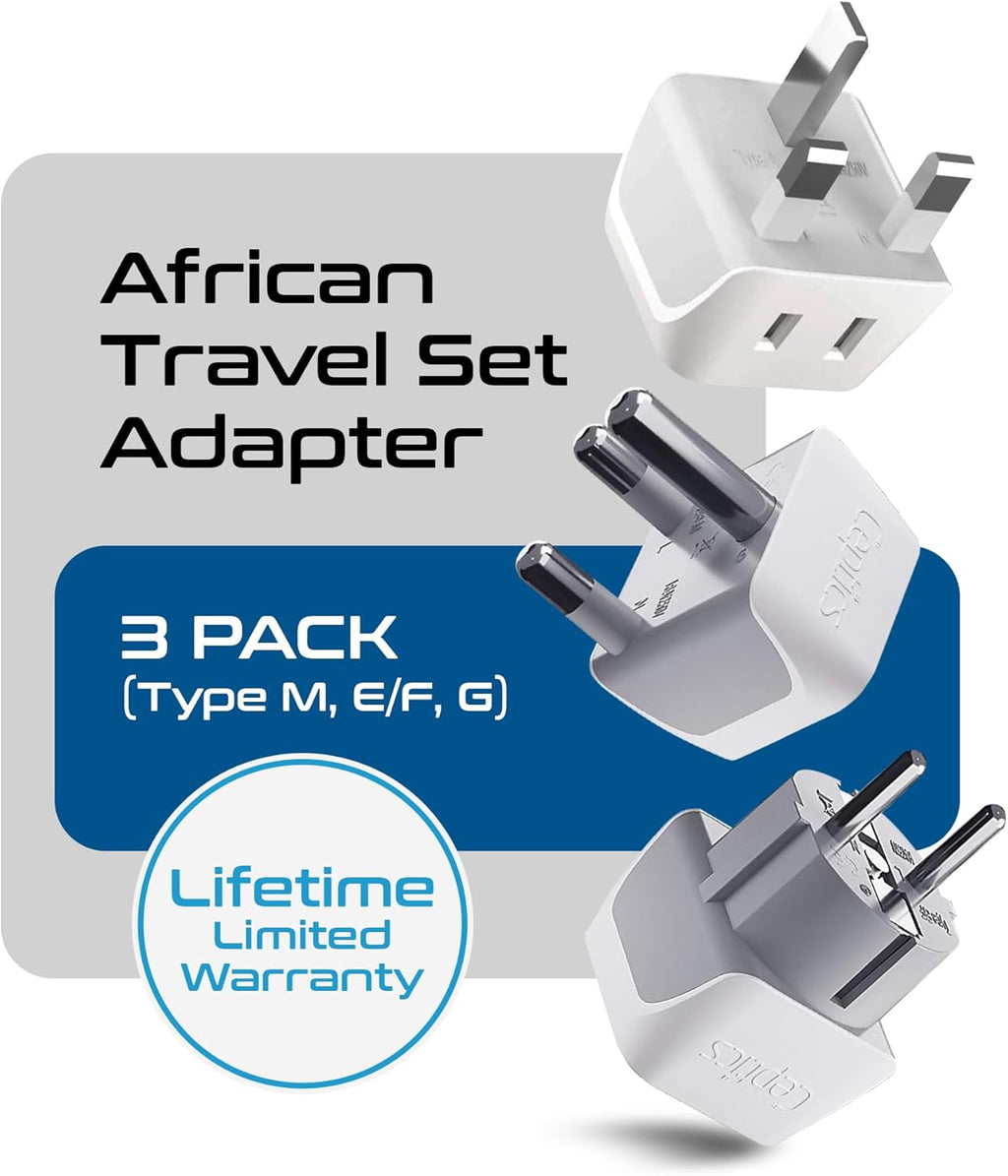 Ceptics Universal Travel Adapter, 35W International Power Adapter with PD & QC 3.0 Dual USB-C, 3 USB Travel Adapter Worldwide, Type I C G A Outlets 110V 220V A/C - EU Euro US UK (11-KU)