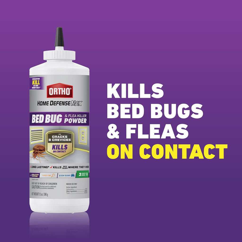 Ortho Home Defense Max Bed Bug, Flea and Tick Killer with Comfort Wand, Bed Bug Spray, Kills Bed Bug Eggs, Fleas and Ticks, 1 gal.
