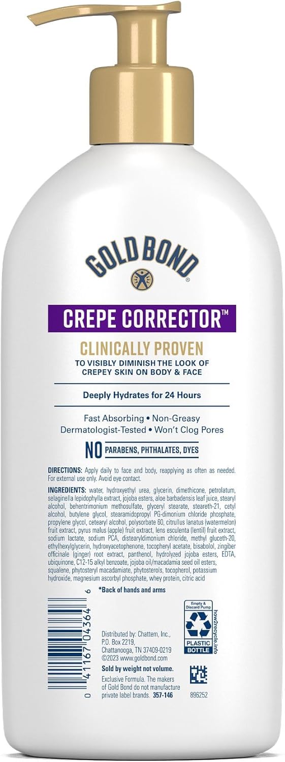Gold Bond Age Renew Crepe Corrector Body Lotion, Replenishing & Smoothing Formula, 8 oz.