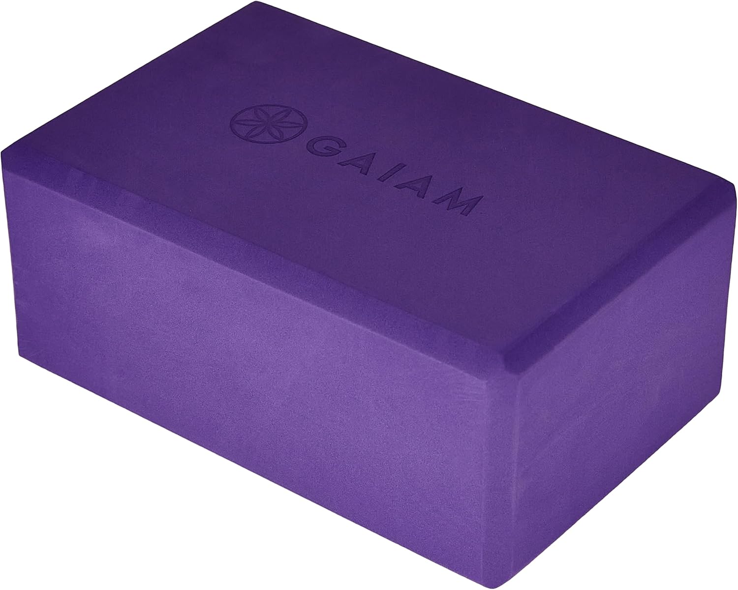 Gaiam Yoga Block - Supportive Latex-Free Eva Foam - Soft Non-Slip Surface with Beveled Edges for Yoga, Pilates, Meditation - Yoga Accessories for Stability, Balance, Deepen Stretches