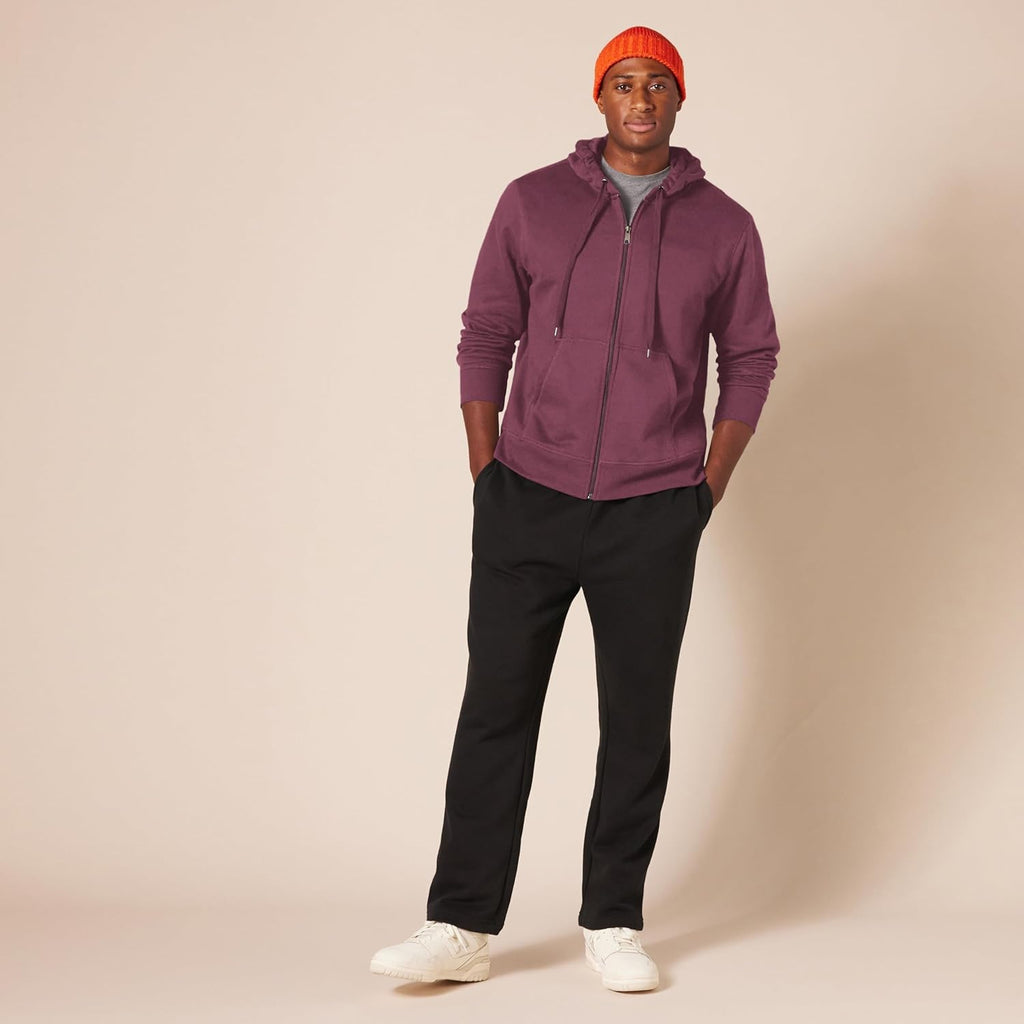Essentials Men's Full-Zip Fleece Hoodie (Available in Big & Tall)