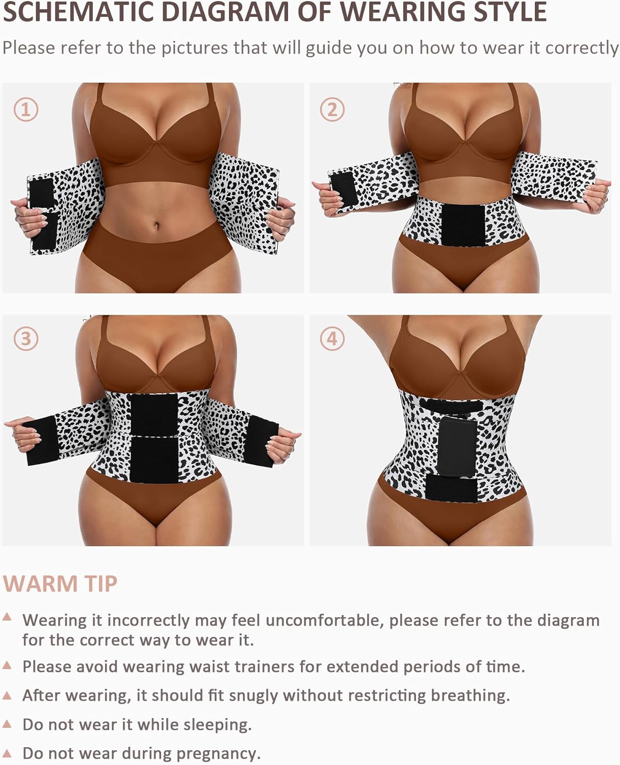 FeelinGirl Waist Trainer Belt Waist Cincher Trimmer Ab Belt Tummy Control Body Shaper with Triple Wrap Women and Men