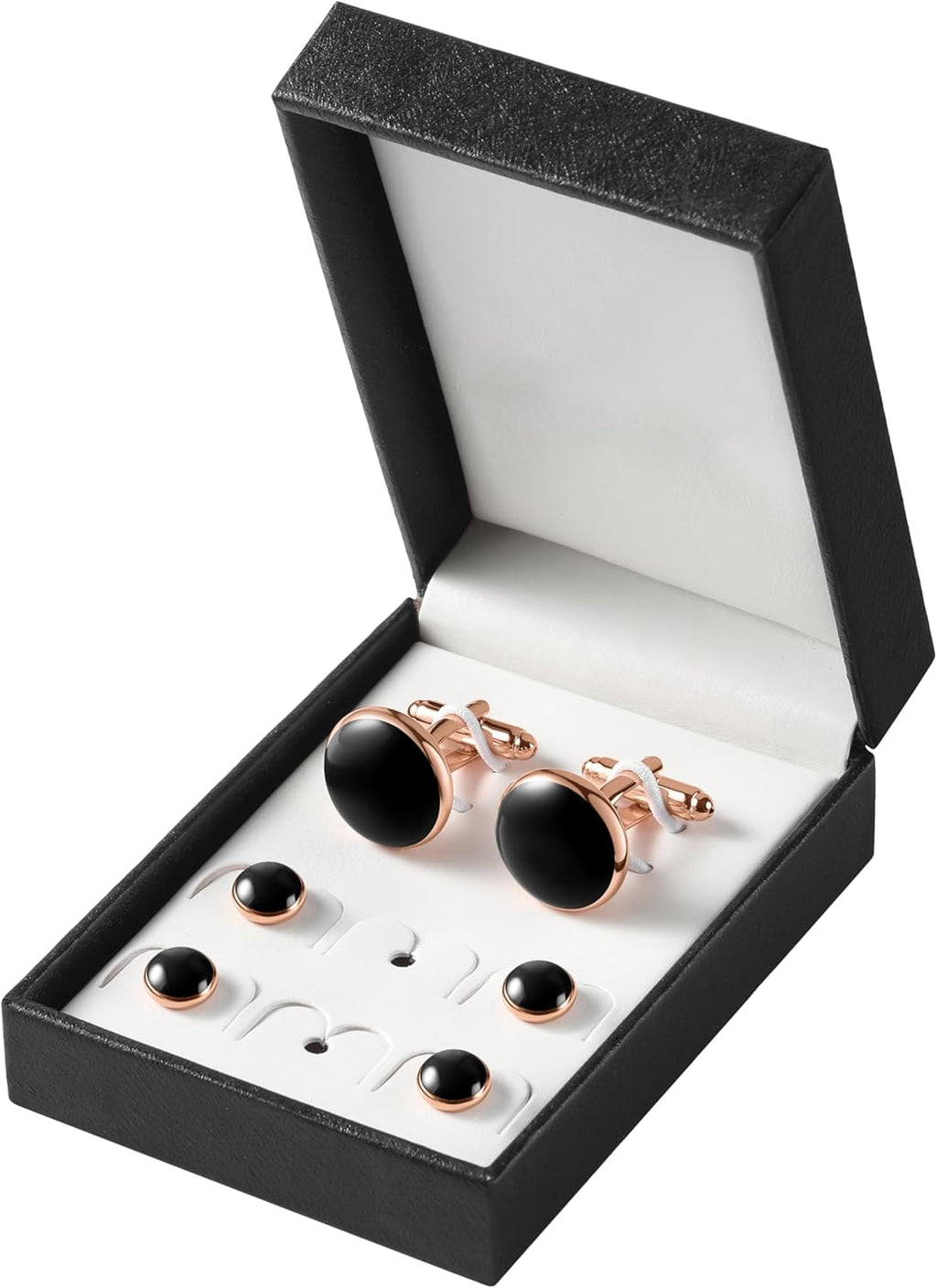 Zealmer 316L Stainless Steel Cufflinks Shirt Studs Business Wedding Gifts for Men