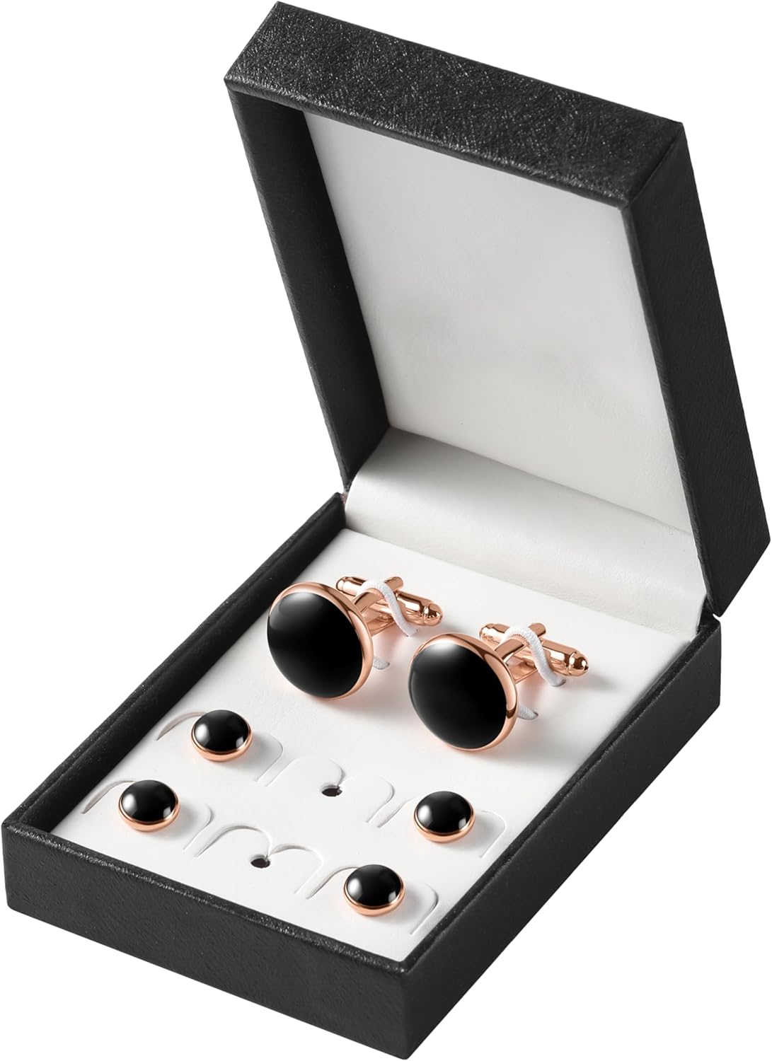 Zealmer 316L Stainless Steel Cufflinks Shirt Studs Business Wedding Gifts for Men