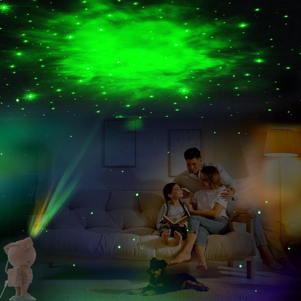 Star Projector Galaxy Night Light - Astronaut Space Projector, Starry Nebula Ceiling LED Lamp with Timer and Remote, Kids Room Decor Aesthetic, for Christmas & Birthdays