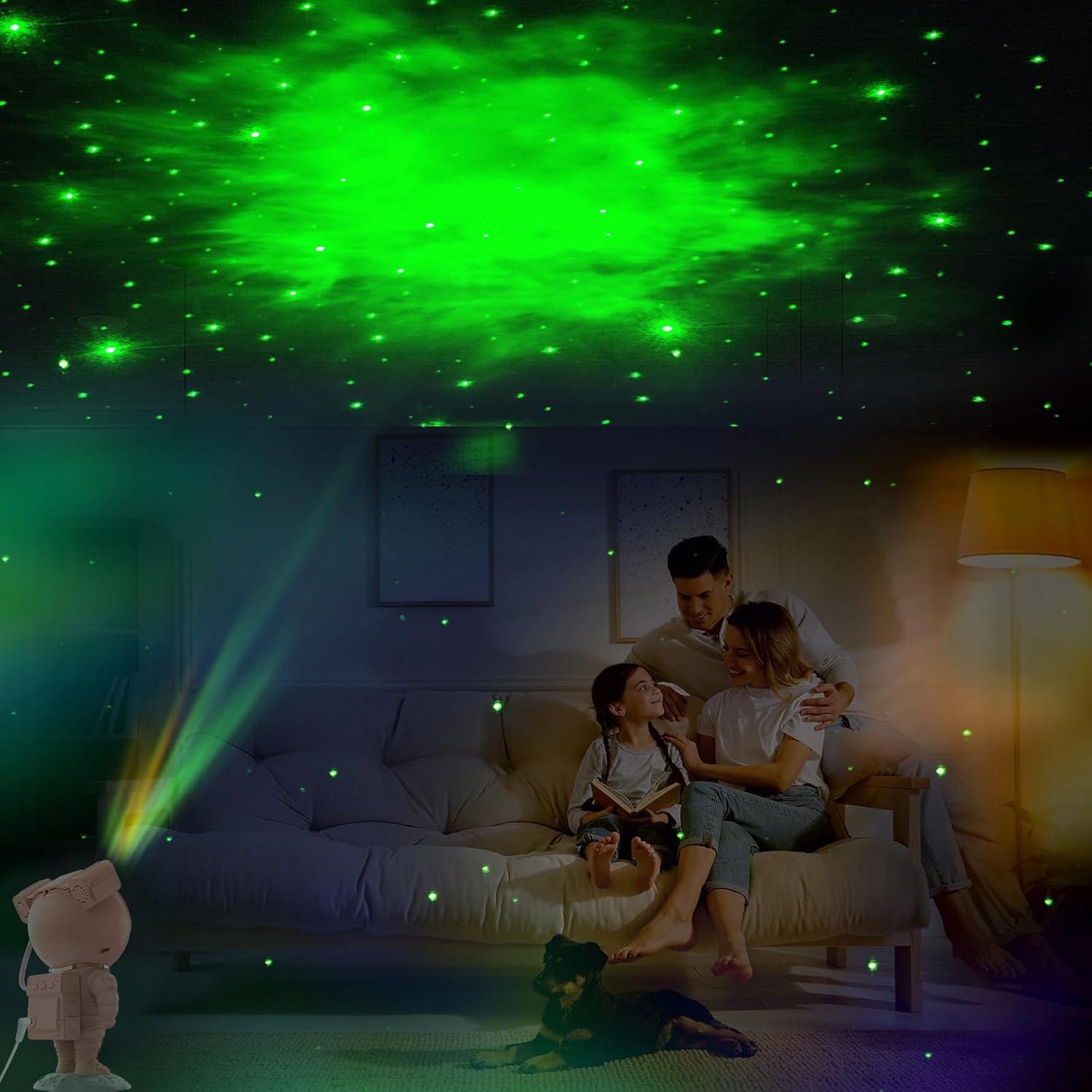 Star Projector Galaxy Night Light - Astronaut Space Projector, Starry Nebula Ceiling LED Lamp with Timer and Remote, Kids Room Decor Aesthetic, for Christmas & Birthdays