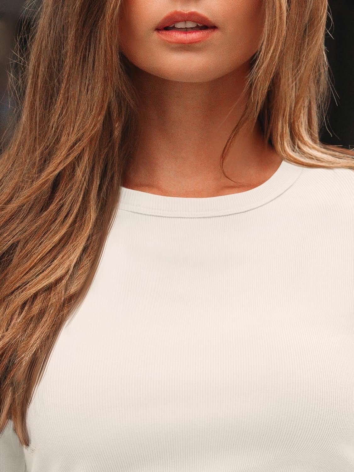 AUTOMET Long Sleeve Shirts Blouses Fall Fashion Ribbed Basic Tops Winter Clothes