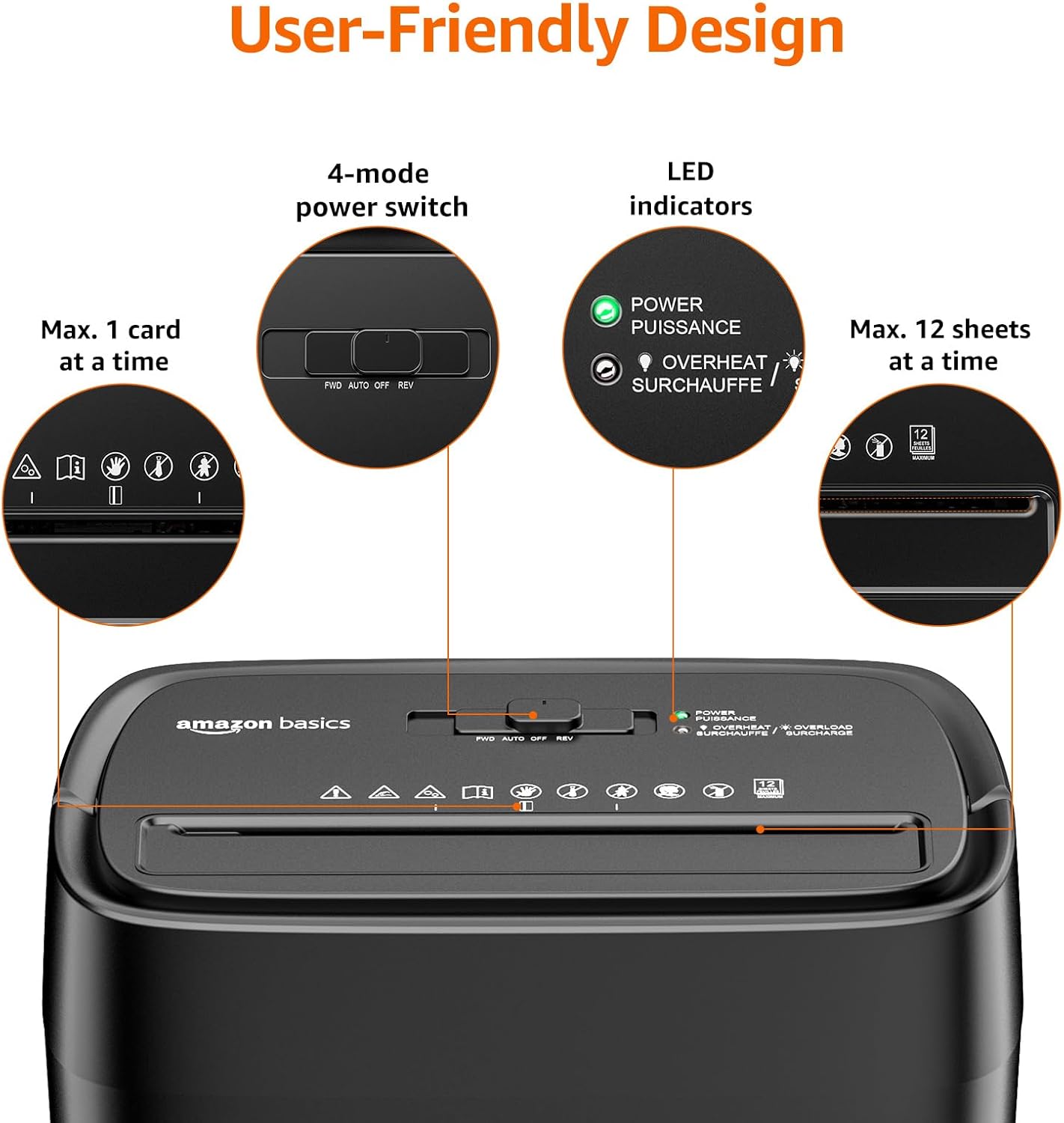 Basics 8-Sheet Cross Cut Paper Shredder and Credit Card Shredder - Black