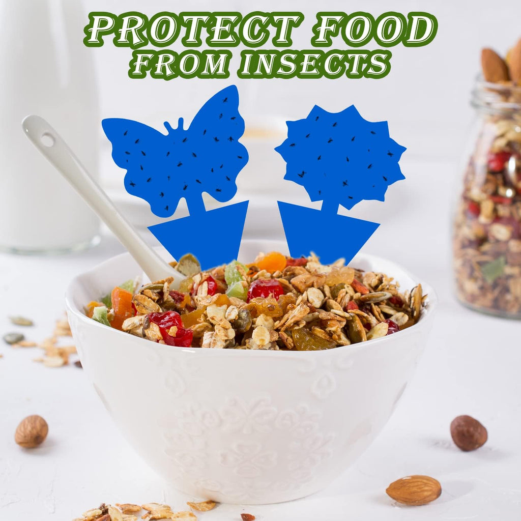 Landisun Fruit Fly Traps 48PCS Fungus Gnat-Traps for Indoor-Outdoor Yellow Fruit-Fly Sticky-Trap Plants Flying Bug Insects Traps