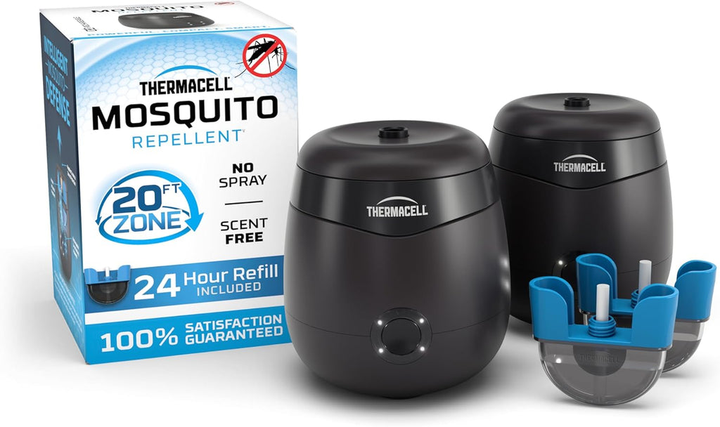 Thermacell E-Series Rechargeable Mosquito Repeller with 20’ Mosquito Protection Zone; Bug Spray Alternative; Scent Free