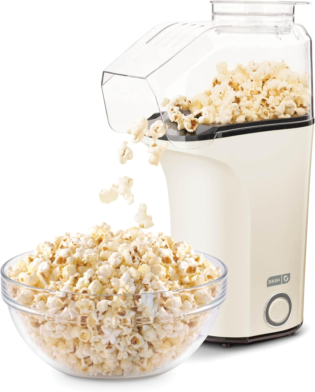 DASH Hot Air Popcorn Popper Maker with Measuring Cup to Portion Popping Corn Kernels + Melt Butter, 16 Cups - Aqua