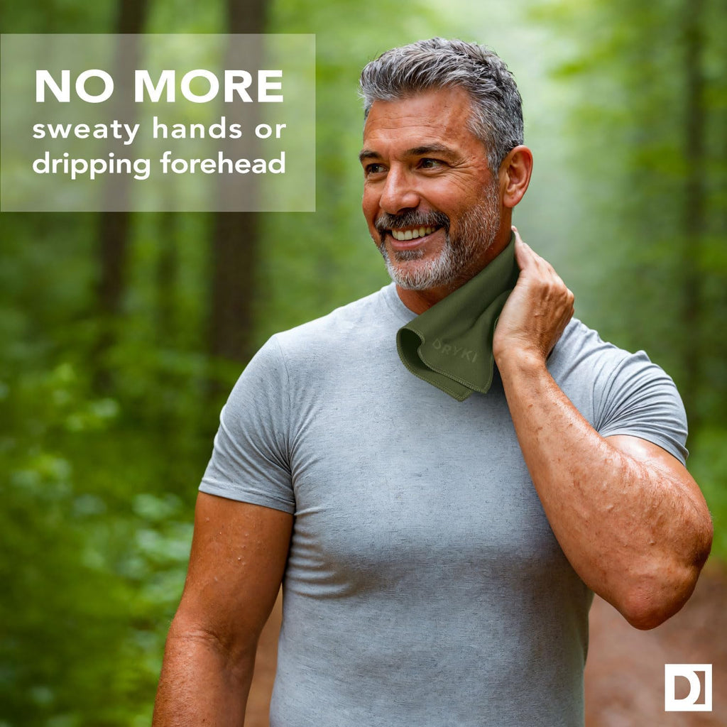 Sweat Absorbing Handkerchiefs - The Original Pocket-Sized Sweat Towels - Quick-Dry Microfiber Sweat Rags for Face, Hands, & Body - Men & Women - Gym, Sports, and Work (Black: 5 Pack)