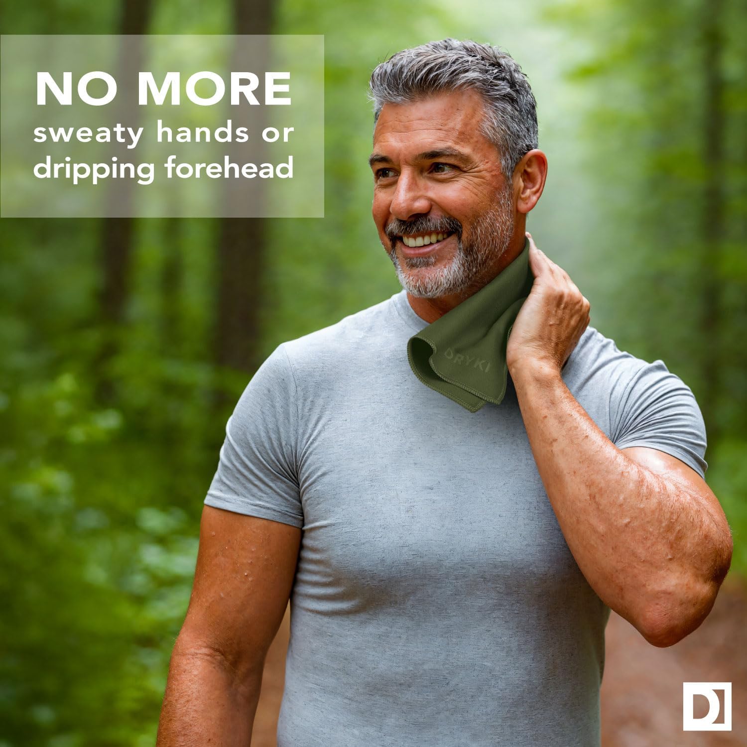 Sweat Absorbing Handkerchiefs - The Original Pocket-Sized Sweat Towels - Quick-Dry Microfiber Sweat Rags for Face, Hands, & Body - Men & Women - Gym, Sports, and Work (Black: 5 Pack)