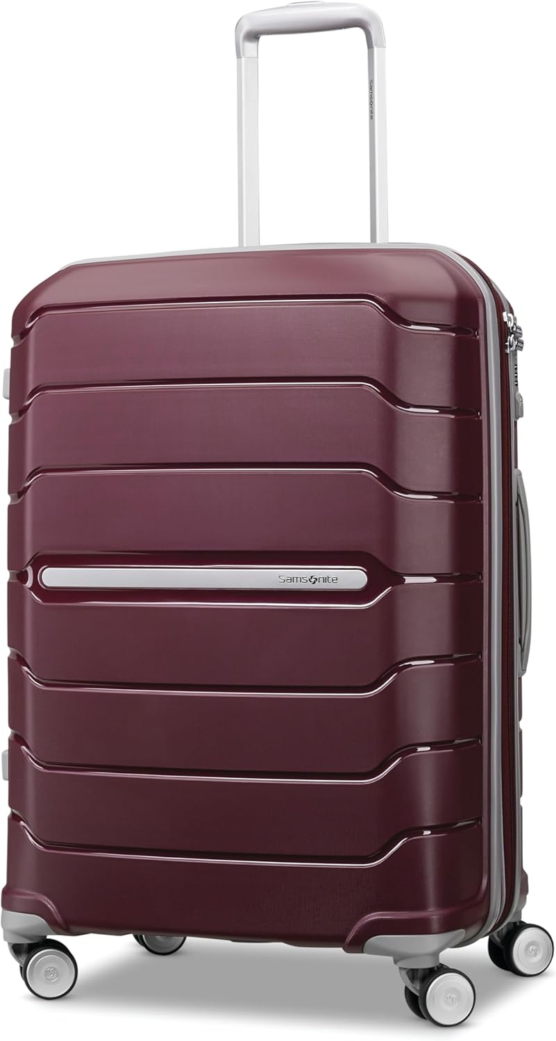 Samsonite Freeform Hardside Carry-On Luggage with Spinner Wheels - Hardshell Suitcase - TSA, Airline-Approved - Expandable Hard Shell, Smooth Rolling Wheels for Lightweight Travel - Navy