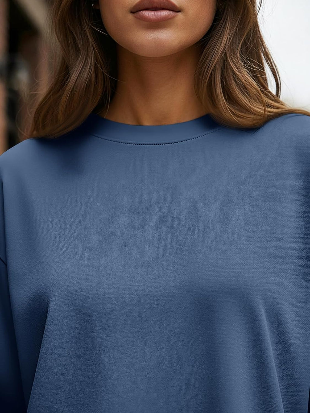 Trendy Queen Womens Oversized Long Sleeve T Shirts 2025 Basic Crewneck Tee Fall Tops Casual Workout Y2K Clothes