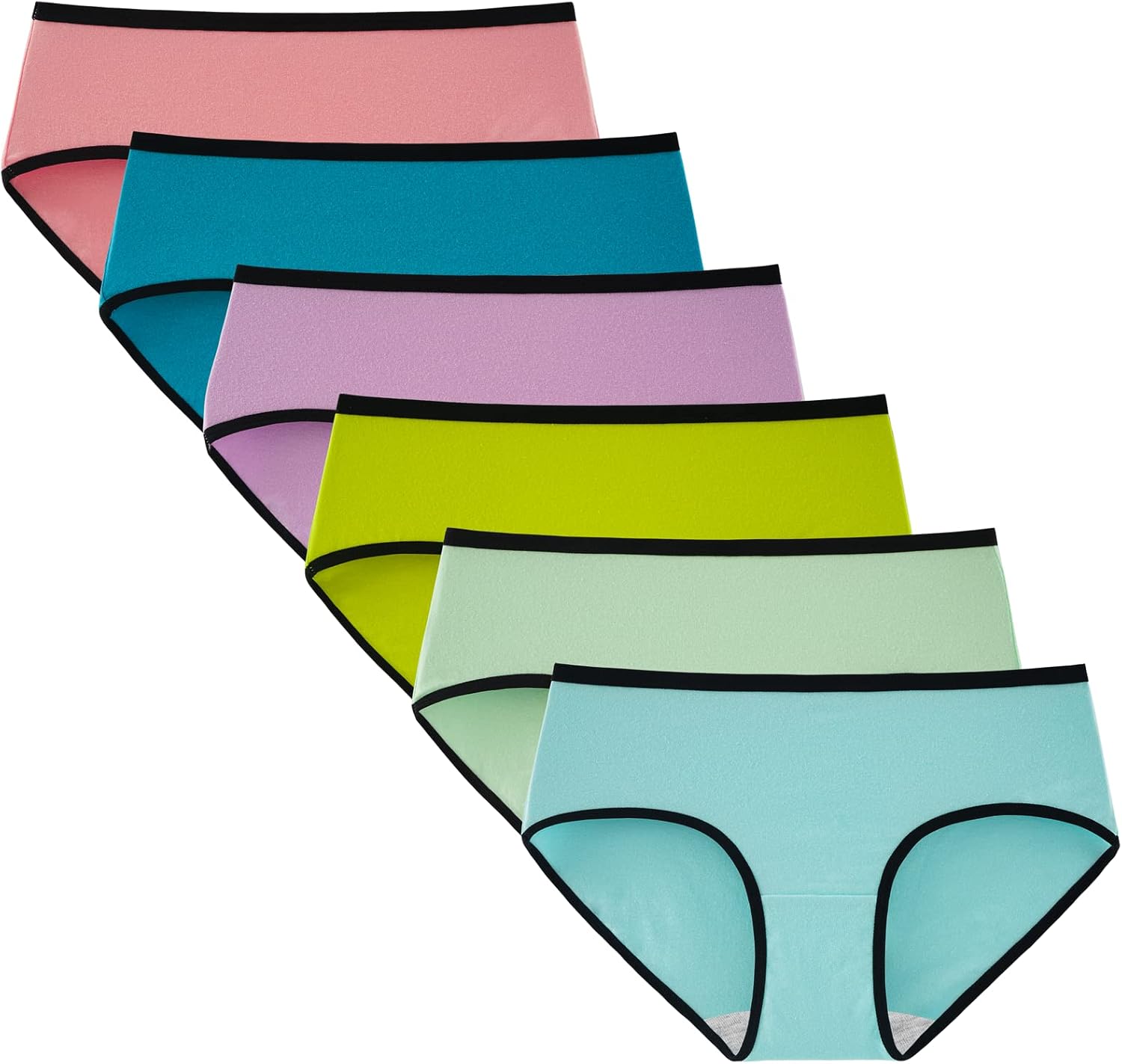 INNERSY Womens Underwear Cotton Hipster Panties Regular & Plus Size 6-Pack