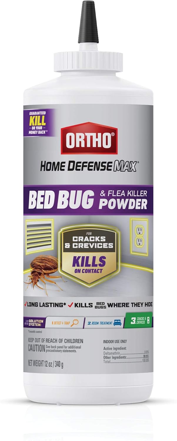 Ortho Home Defense Max Bed Bug, Flea and Tick Killer with Comfort Wand, Bed Bug Spray, Kills Bed Bug Eggs, Fleas and Ticks, 1 gal.