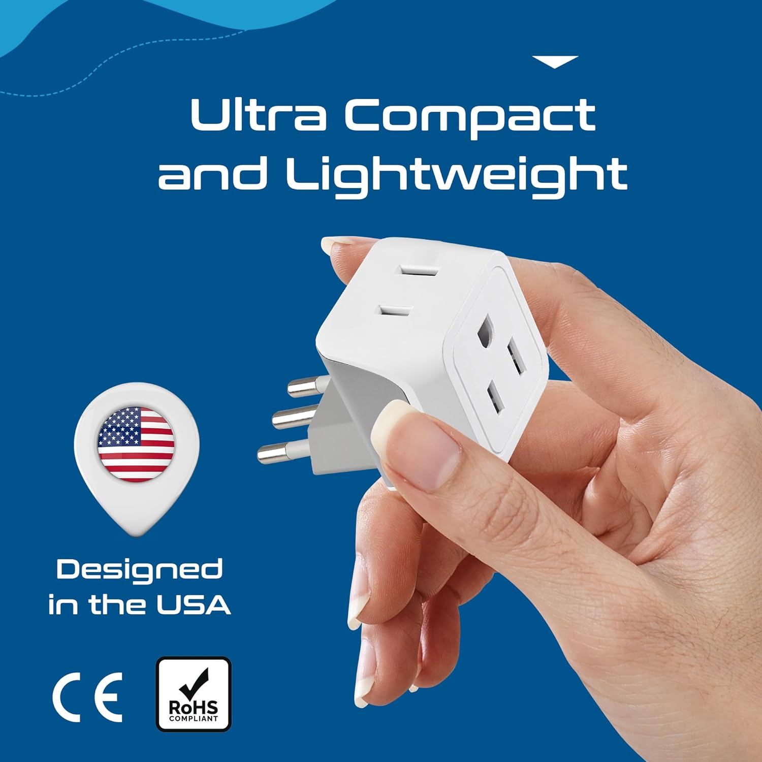 Ceptics Universal Travel Adapter, 35W International Power Adapter with PD & QC 3.0 Dual USB-C, 3 USB Travel Adapter Worldwide, Type I C G A Outlets 110V 220V A/C - EU Euro US UK (11-KU)