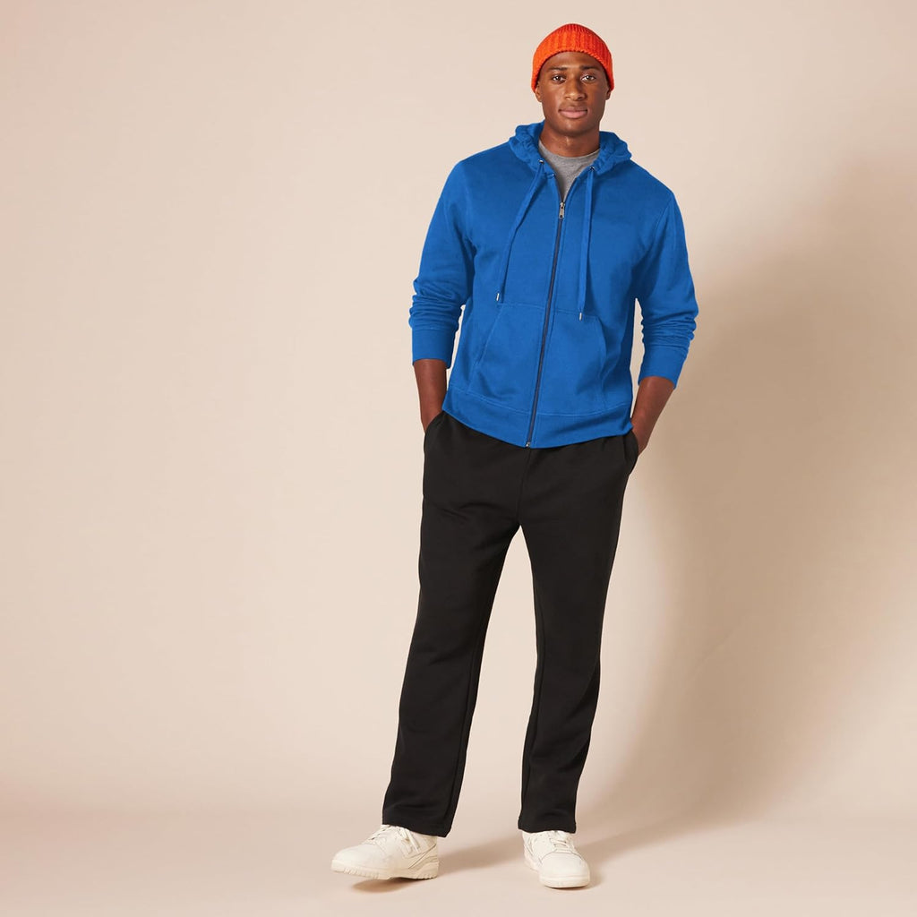 Essentials Men's Full-Zip Fleece Hoodie (Available in Big & Tall)