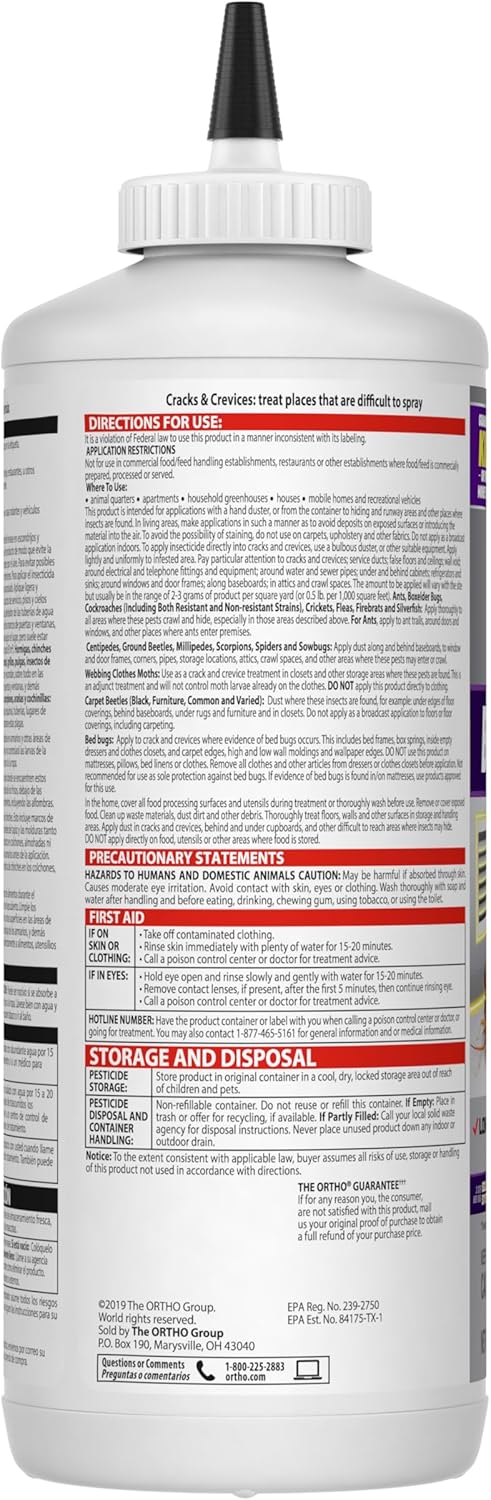 Ortho Home Defense Max Bed Bug, Flea and Tick Killer with Comfort Wand, Bed Bug Spray, Kills Bed Bug Eggs, Fleas and Ticks, 1 gal.