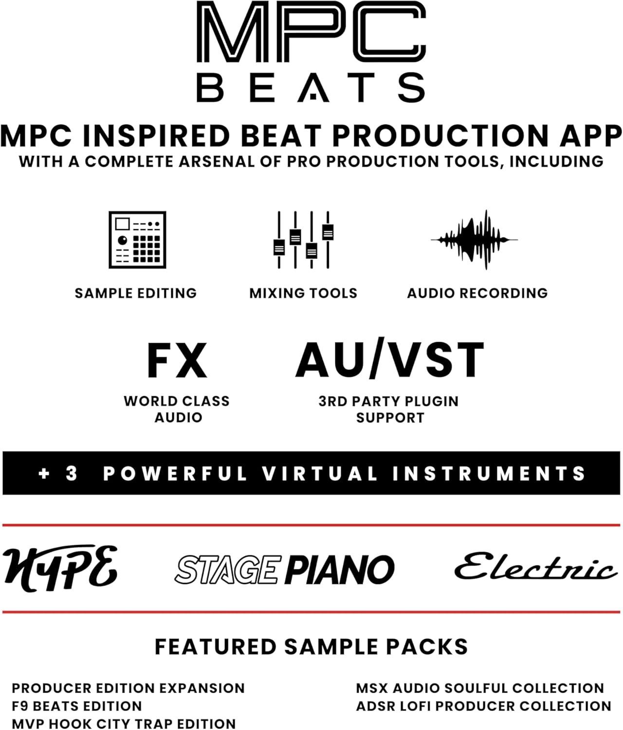 Akai Professional MPK Mini MK3 - 25 Key USB MIDI Keyboard Controller With 8 Backlit Drum Pads, 8 Knobs, Music Production Software and Native Instruments Sound Package (NKS Integration)