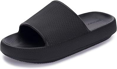 BRONAX Pillow Slippers for Women and Men | House Slides Shower Sandals | Cushioned Thick Sole