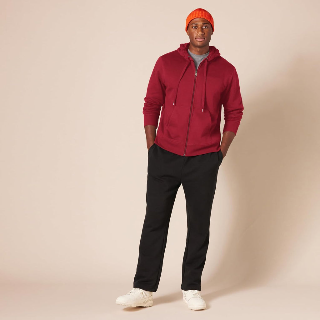 Essentials Men's Full-Zip Fleece Hoodie (Available in Big & Tall)