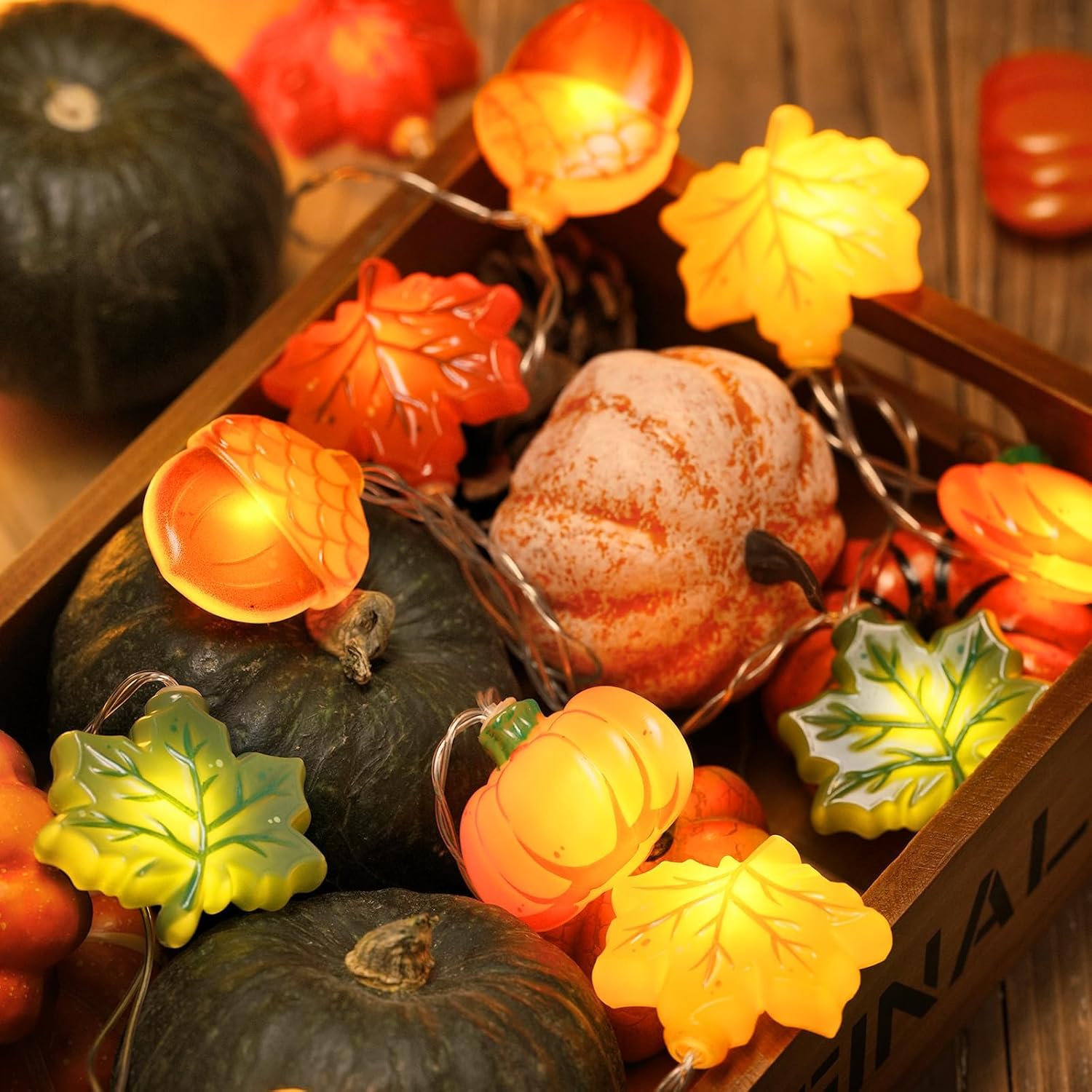 LOLStar Halloween String Lights Decorations, 9.8FT 20 LED Halloween Fairy Lights, Battery Operated (Not Included) with Timer Function and 8 Flashing Modes, Cute Booday Lights 2025 Home Indoor Decor